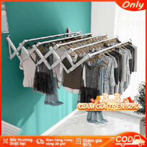 Giàn phơi quần áo thông minh rất tiện khi trời mưa to