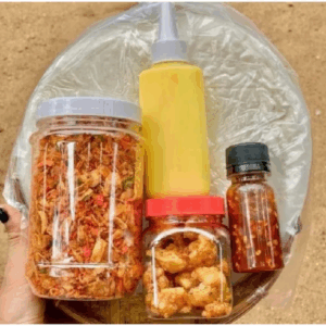 Combo 600gr bánh tráng 150g muối tép  hành phi 200gr bơ béo 100gr sốt tắc 50g