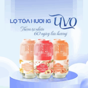 LỌ TOẢ HƯƠNG UVO -200ML LƯU HƯƠNG TRÊN 60NGÀY, THƠM SANG, KHỬ MÙI, KHỬ VI KHUẨN, KHÔNG KÍCH ỨNG DA