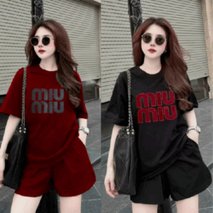 Xem ngay Bộ đồ nữ quần đùi áo cộc mặc nhà rẻ đẹp mùa hè set bộ quần áo nữ 3 SIZE 45-75KG bigsize chất thun cotton miumiu